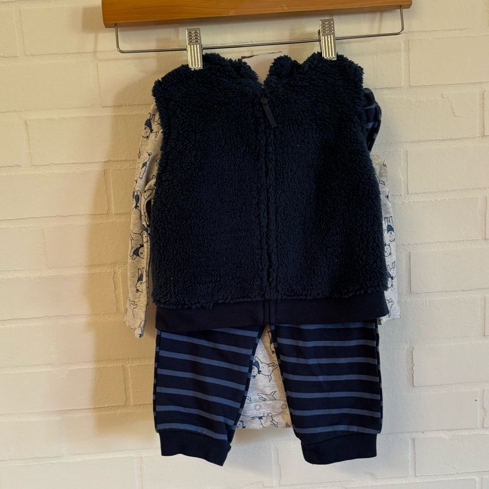 NWT Little Me Animal 3 Piece Baby Set